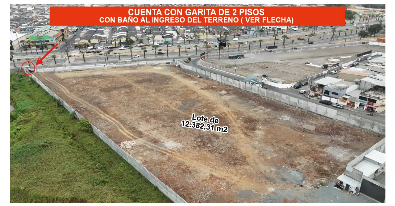 Vista lateral del terreno